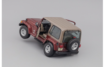 JEEP Wrangler Sahara, dark red