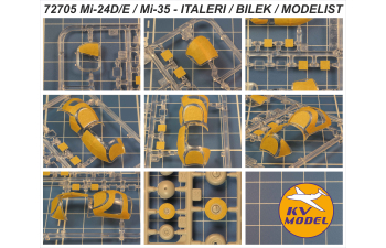 Маска окрасочная Ми-24Д/Е / Ми-35 Hind-D/E/F/V/W + маски на диски и колеса
