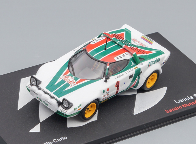 LANCIA Stratos HF #1 "Alitalia" Munari / Mannucci Winner Rally Monte Carlo (1977), white