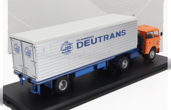 LIAZ 706 Mttn Truck Deutrans Transports (1978), Orange Blue Silver