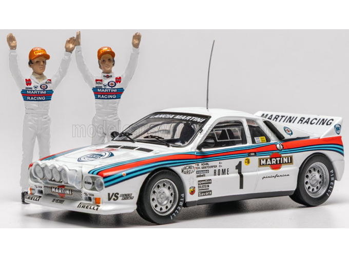 LANCIA 037 Rally Evo №1 Walter Röhrl/Christian Geistdörfer Rally Monte Carlo (1983), white/blue/red