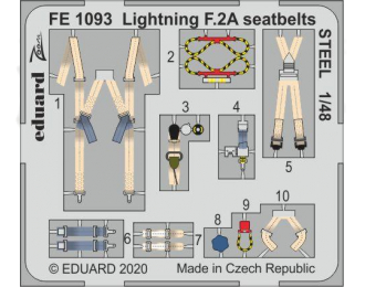 Фототравление для Lightning F.2A стальные ремни