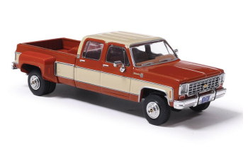 CHEVROLET K-30 CREW Cab Dually Pick-Up (1975), Grecian Bronze and Santa Fe Tan Deluxe Two-Tone 