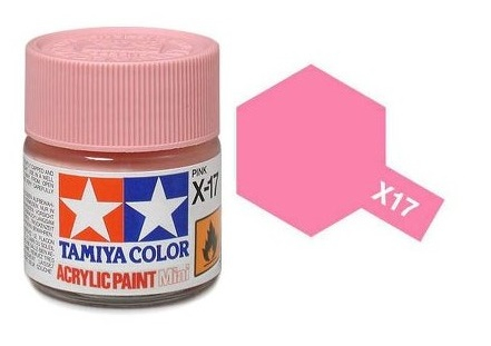 Краска акриловая глянцевый розовый X-17 Pink,10 мл.