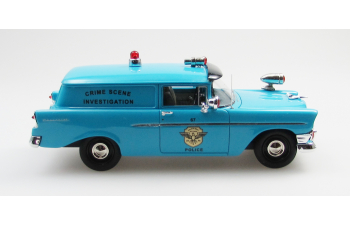 CHEVROLET 150 panel van police (1956), blue