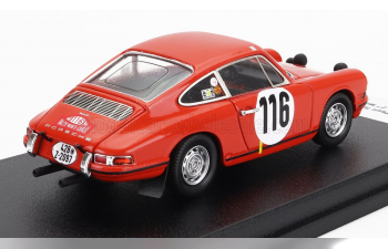 PORSCHE 911t Coupe (night Version) №116 2nd Rally Montecarlo P.Toivonen - M.Tiukkanen (1968), Orange