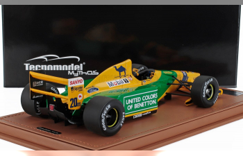 BENETTON F1 B192 Ford №20 British Gp (1992) Martin Brundle, Yellow Green