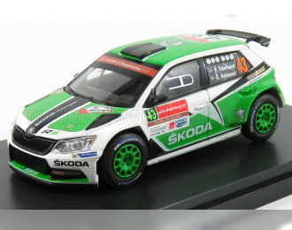 SKODA Fabia Iii R5 №43 Rally Portugal (2015) P.Tidemand - E.Axelsson, Green White