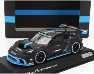 PORSCHE 718 Cayman Gt4 E-performance №0 Racing (2022), Matt Black Light Blue