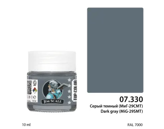 Краска спиртовая Jim Scale: Серый темный (МиГ-29СМТ), 10мл