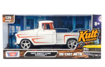 CHEVROLET 3100 Stepside *Kult Klassics* (1955), white/orange