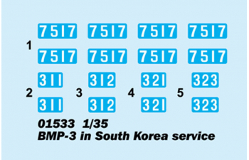 Сборная модель БМП-3 армии Южной Кореи