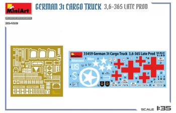 Сборная модель OPEL Blitz German 3t Cargo Military Truck 2-assi 1945