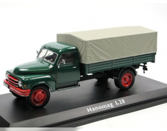 HANOMAG L28 pick up with canvas top, green grey