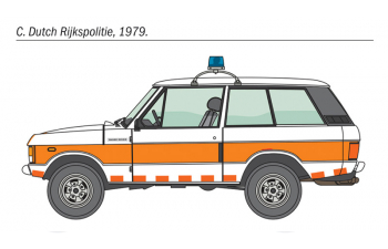 Сборная модель LAND ROVER Range Rover Police 1980