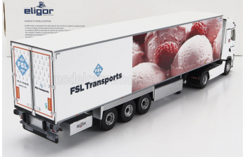 RENAULT T-line High Truck Semi-frigo Fsl Transports (2021), White Pink