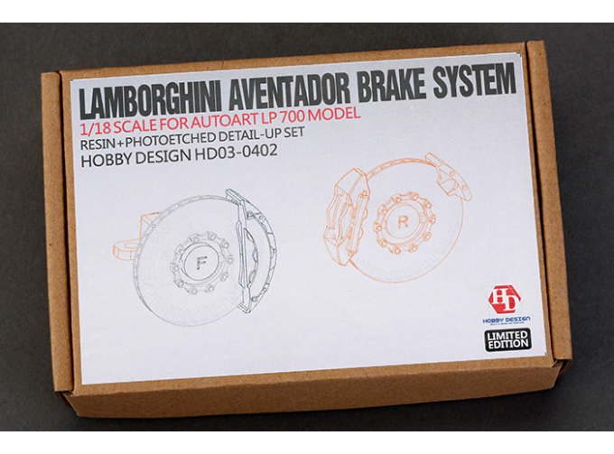 Набор для доработки Lamborghini Aventador Brake System для моделей Autoart LP 700 Model Detail-up Set