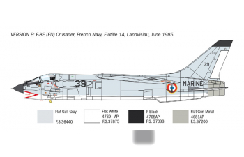 Сборная модель Самолет F-8E CRUSADER