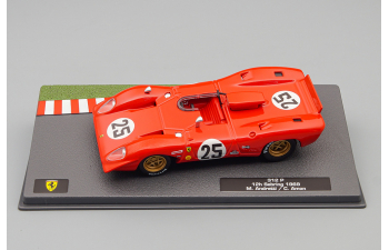 FERRARI 312p 3.0l Spider Team Sefac №25 2nd 12h Sebring (1969) Mario Andretti - Chris Amon, Red