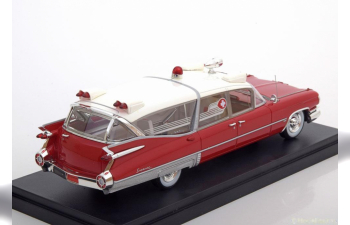 CADILLAC S&S Superior Crown Royale Ambulance (1959), red / white