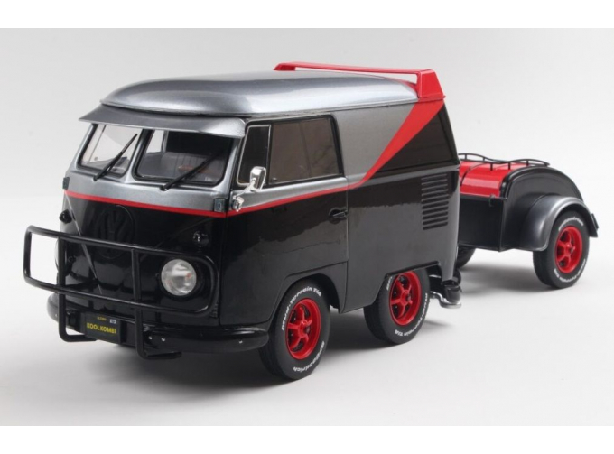VOLKSWAGEN T1 Van Kool Combi Sport With Trailer (1950), black/silver/red