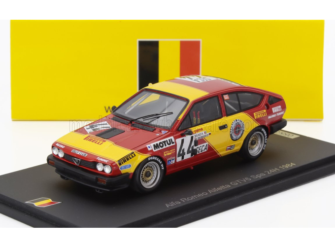 ALFA ROMEO Gtv 6 №44 24h Spa (1984) Amerigo Bigliazzi - Peter Oberndorfer - Tony Palma, Red Yellow