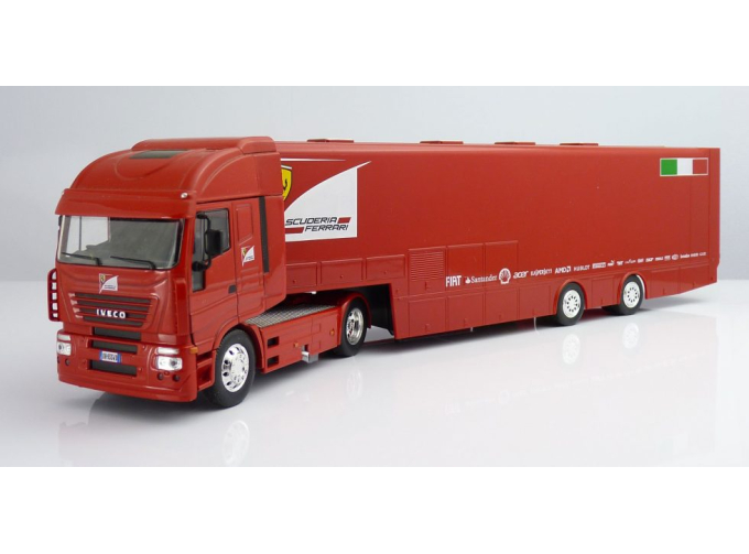 IVECO Stralis (2014) Ferrari F1 Team Transporter Truck, red