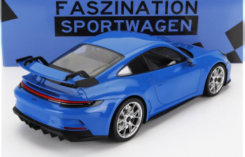 PORSCHE 911 992 Gt3 Coupe 2021 - Silver Rims, Shark Blue