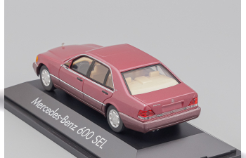 MERCEDES-BENZ 600 SEL, almandinrot