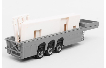 Полуприцеп для перевозки бетонных изделий с грузом