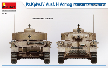 Сборная модель Немецкий танк Pz.Kpfw.IV Ausf. H Vomag