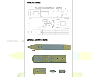 Маска окрасочная PLA Navy Type 054A Frigate