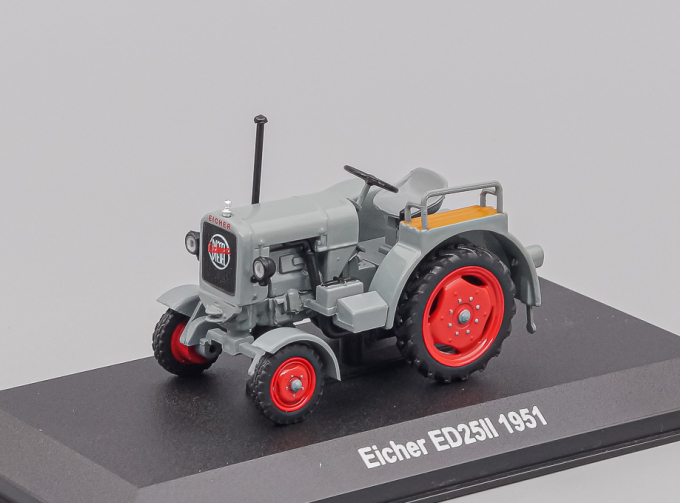 EICHER Ed25ii Tractor 1951 - Con Vetrina - With Showcase, grey / red