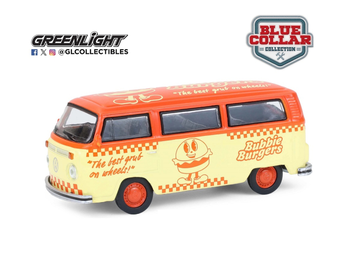 VOLKSWAGEN T2 "Bubbie Burgers" (1975), Light Yellow/Orange