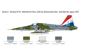 Сборная модель NORTHROP F-5a Freedom Fighter Airplane Military 1962