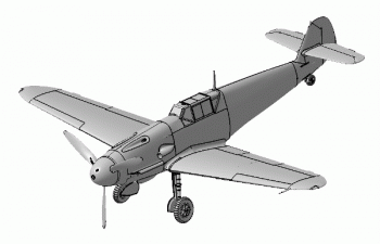 Сборная модель Немецкий истребитель Мессершмитт BF-109 F2