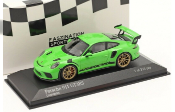  PORSCHE 991 II GT3 RS (2018), lizard green / golden wheels