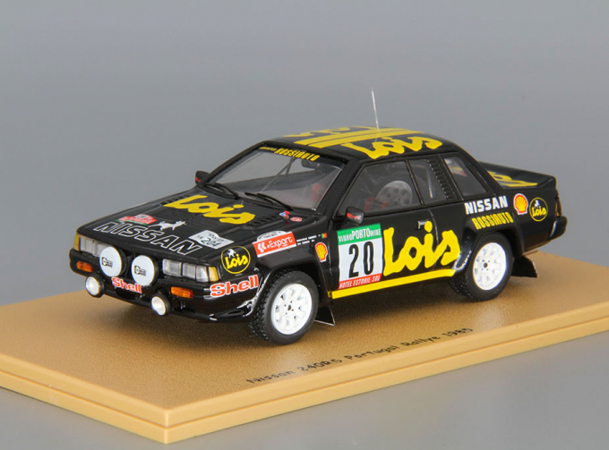 NISSAN 240RS Pprtugal Rallye (1985), black / yellow