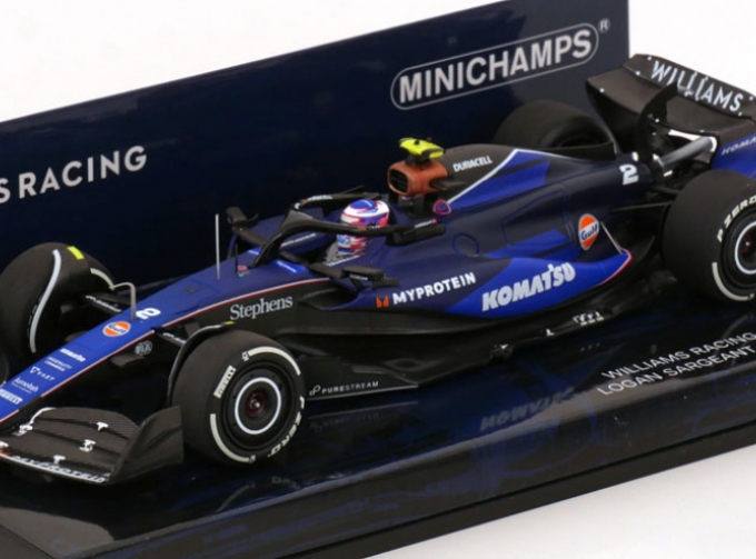 WILLIAMS F1 Fw46 Team Williams Racing №2 Season (2024) Logan Sargeant, 2 Tone Blue