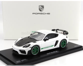 PORSCHE 718 (982) Cayman Gt4 Rs (2021) - Con Vetrina - With Showcase, White Black