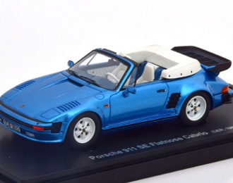 PORSCHE 911 SE Flatnose Convertible (1988), light blue-metallic