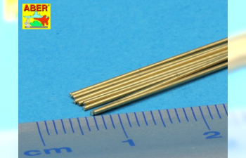 Brass round rods O 0,6mm length 250mm x 8 pcs.