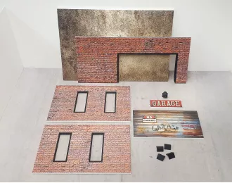 Диорама кирпичный гараж