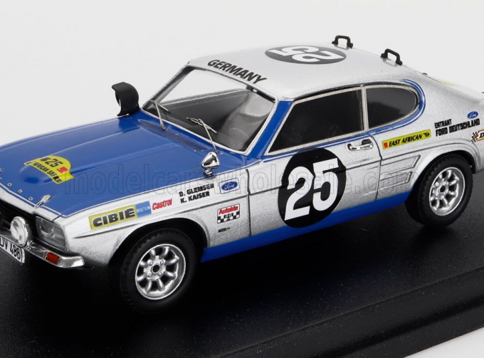 FORD Capri 2600 (night Version) №25 Rally East African Safari (1970) Dieter Glemser - Klaus Kaiser, Grey Met Blue