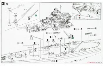 Сборная модель German Battleship Bismarck 1941