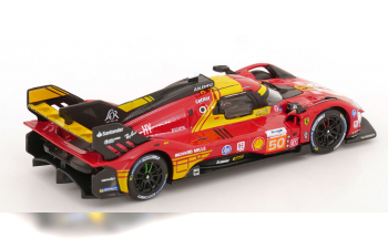 FERRARI 499p 3.0l Turbo V6 Team Ferrari Af Corse №50 Winner 24h Le Mans (2024) Antonio Fuoco - Miguel Molina - Nicklas Nielsen, Red