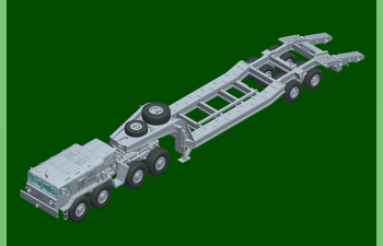 Сборная модель Советский колесный тягач " 537Г" с полуприцепом 5245G