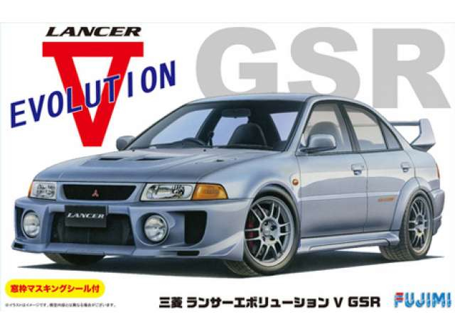 Сборная модель 1998 Mitsubishi Lancer Evolution V GSR w/ Window Frame Masking