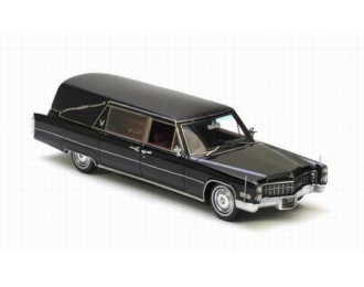 CADILLAC S&S Hearse (1966), black with closed coffin