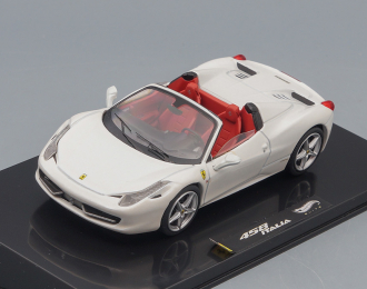 FERRARI 458 Spider 2011, white metallic